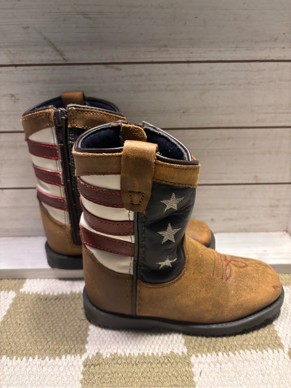 CODY JAMES TODDLER BOYS' USA FLAG Western Boots Square Toe - Picture 3 of 8